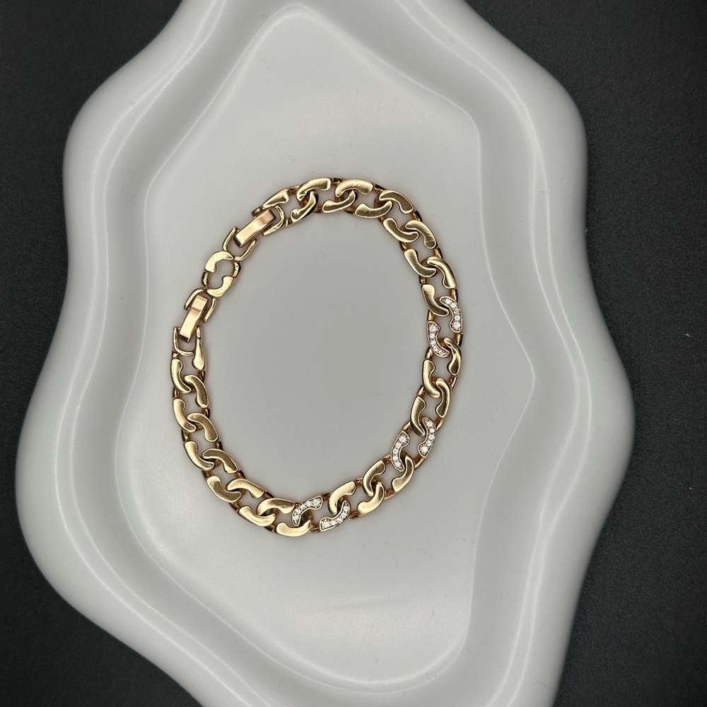 “Royal Spark Cuban Link Bracelet – Gold Filled”